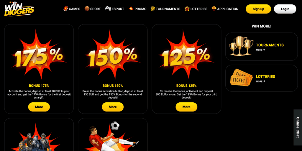 Win Diggers Casino Login
